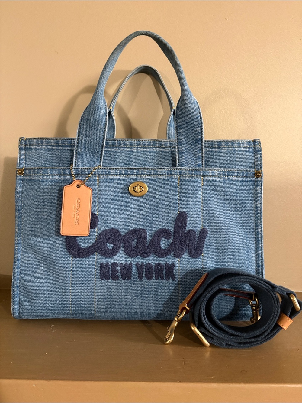 Coach Small Denim Tote 26